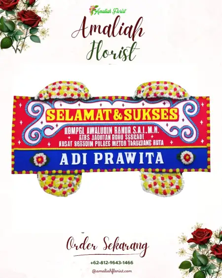 Papan Bunga Ucapan Selamat Gemuhblanten
